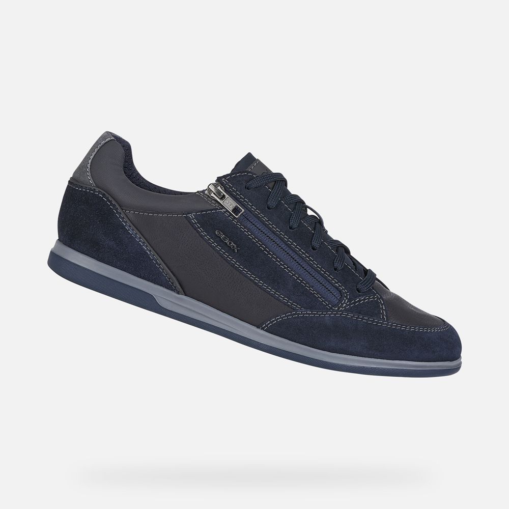 Geox Sneakers Navy Renan - Geox Mens Shoes - CFRNWT318